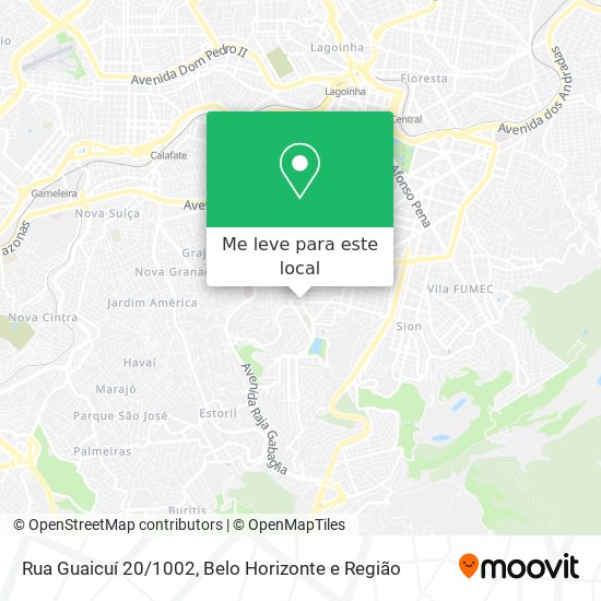 Rua Guaicuí 20/1002 mapa