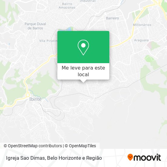 Igreja Sao Dimas mapa