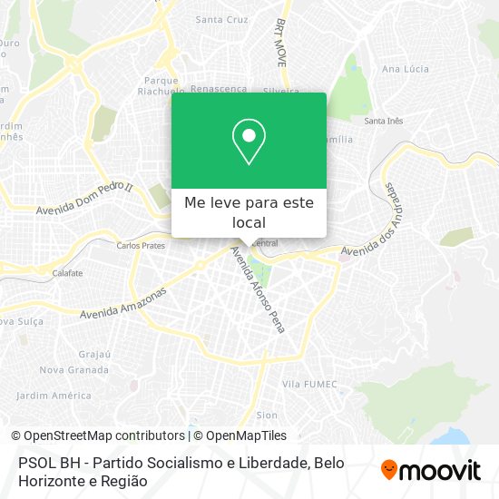 PSOL BH - Partido Socialismo e Liberdade mapa