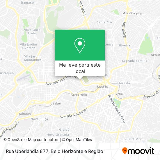 Rua Uberlândia 877 mapa