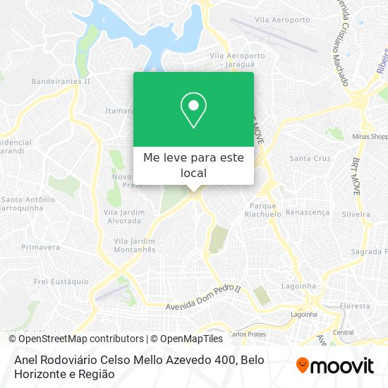 Anel Rodoviário Celso Mello Azevedo 400 mapa