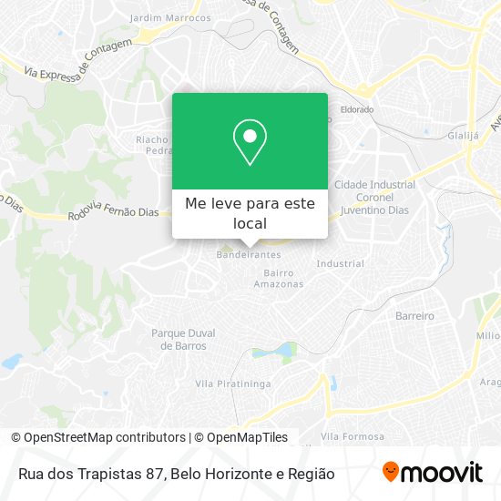 Rua dos Trapistas 87 mapa