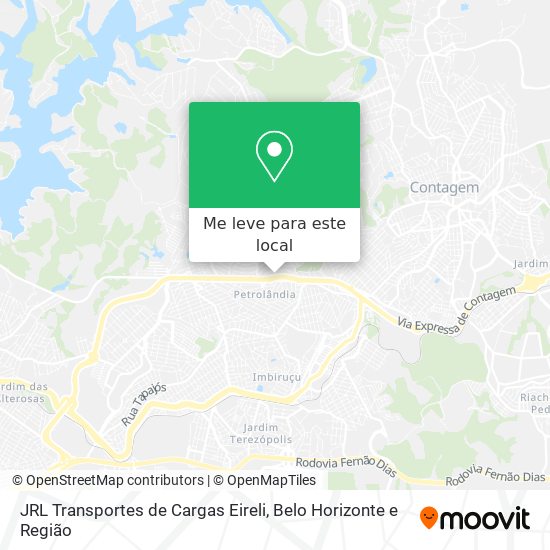 JRL Transportes de Cargas Eireli mapa
