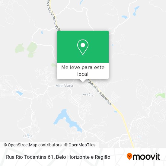 Rua Rio Tocantins 61 mapa