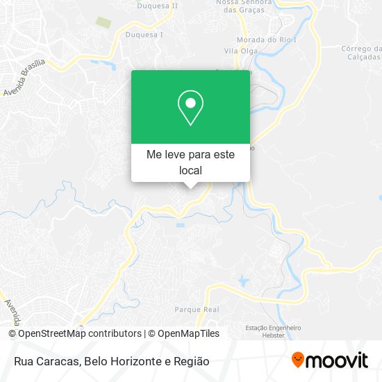 Rua Caracas mapa