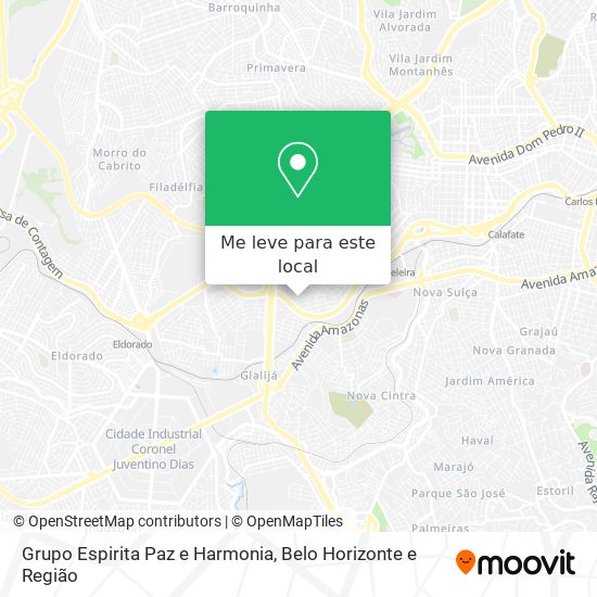 Grupo Espirita Paz e Harmonia mapa