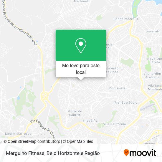 Mergulho Fitness mapa