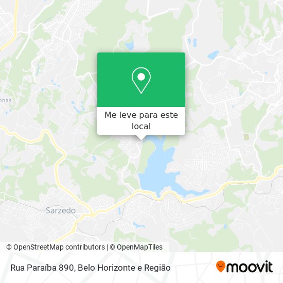 Rua Paraíba 890 mapa