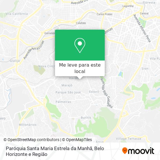 Paróquia Santa Maria Estrela da Manhã mapa
