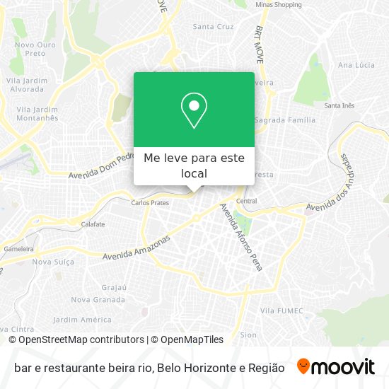 bar e restaurante beira rio mapa