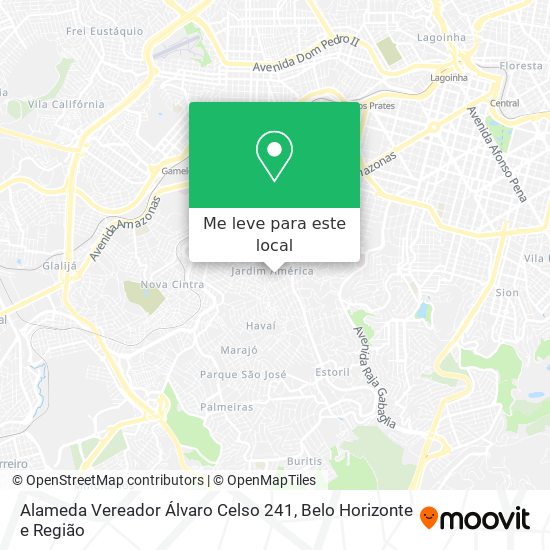 Alameda Vereador Álvaro Celso 241 mapa