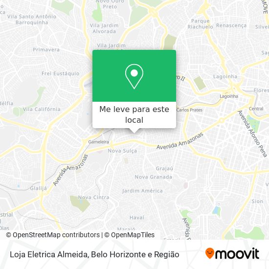 Loja Eletrica Almeida mapa