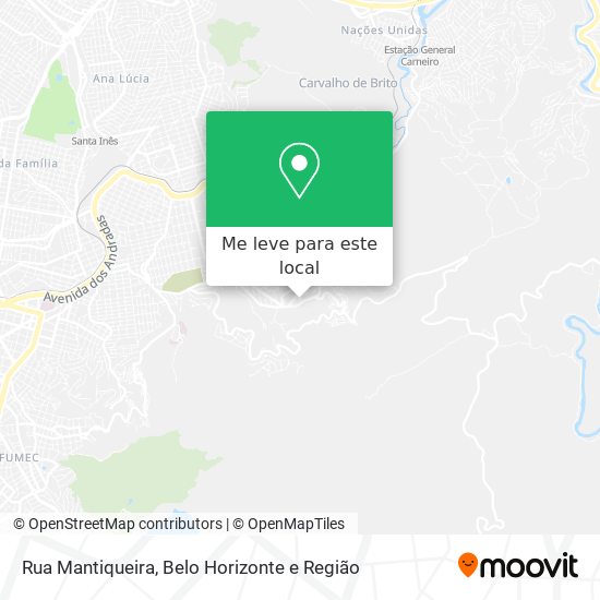 Rua Mantiqueira mapa