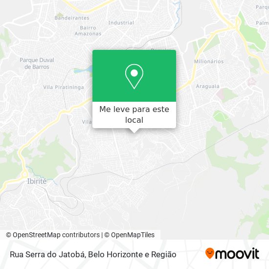 Rua Serra do Jatobá mapa