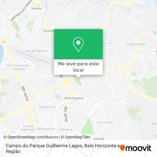 Campo do Parque Guilherme Lages mapa