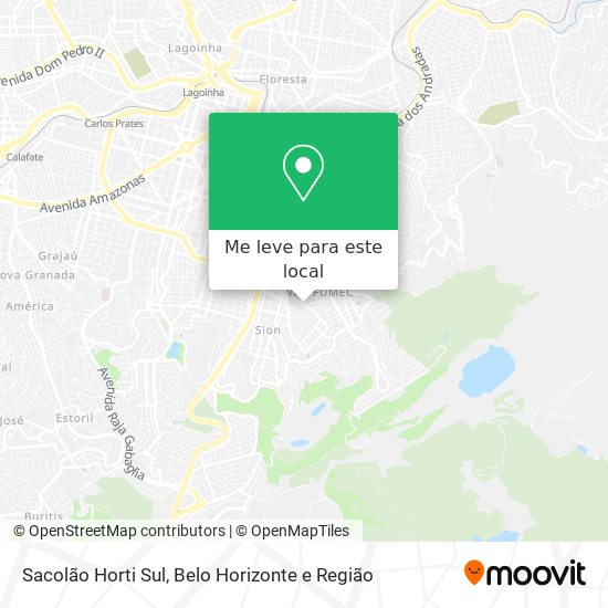Sacolão Horti Sul mapa