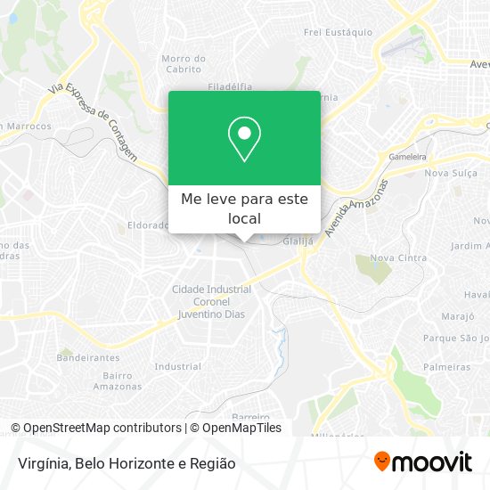Virgínia mapa