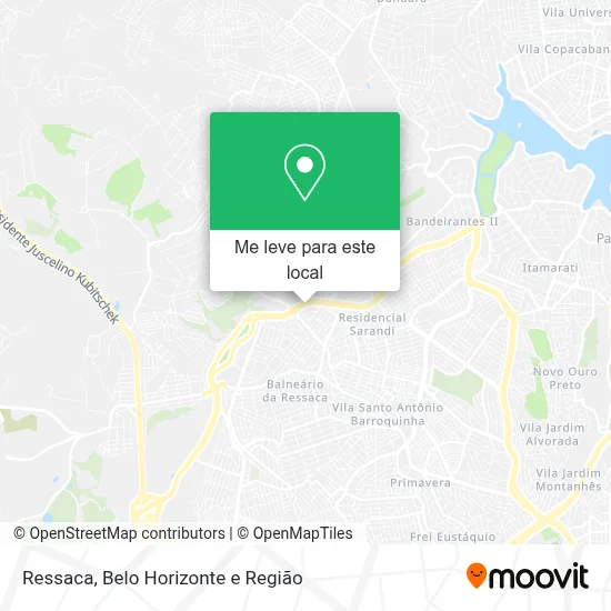 Ressaca mapa