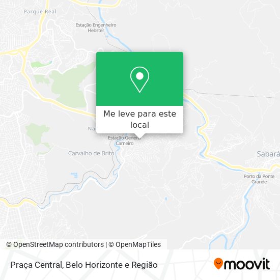 Praça Central mapa