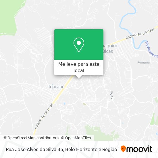 Rua José Alves da Silva 35 mapa