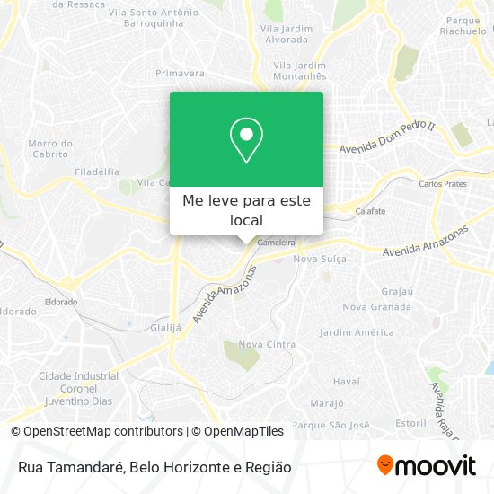 Rua Tamandaré mapa