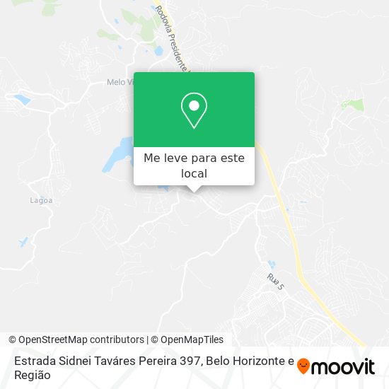 Estrada Sidnei Taváres Pereira 397 mapa