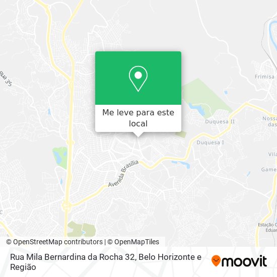 Rua Mila Bernardina da Rocha 32 mapa