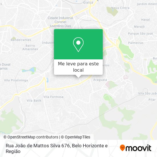 Rua João de Mattos Silva 676 mapa