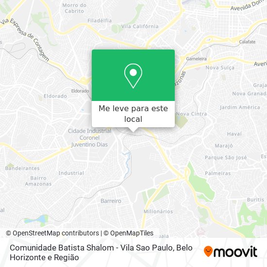 Comunidade Batista Shalom - Vila Sao Paulo mapa