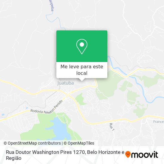 Rua Doutor Washington Pires 1270 mapa