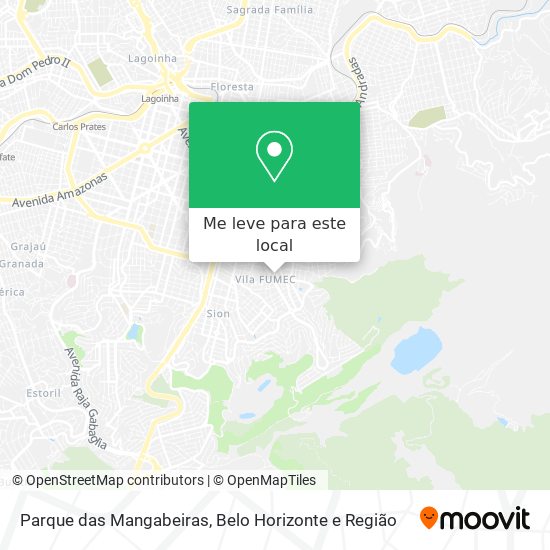 Parque das Mangabeiras mapa