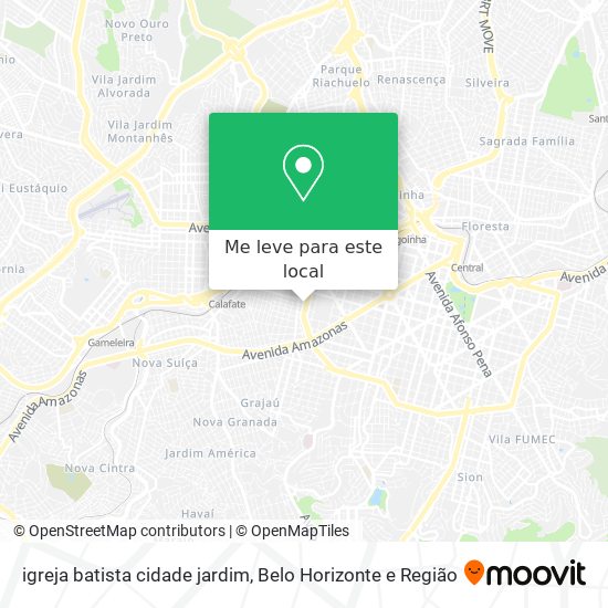 igreja batista cidade jardim mapa