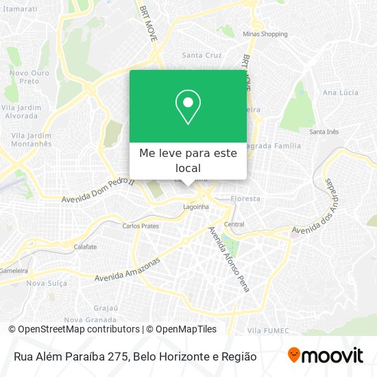 Rua Além Paraíba 275 mapa