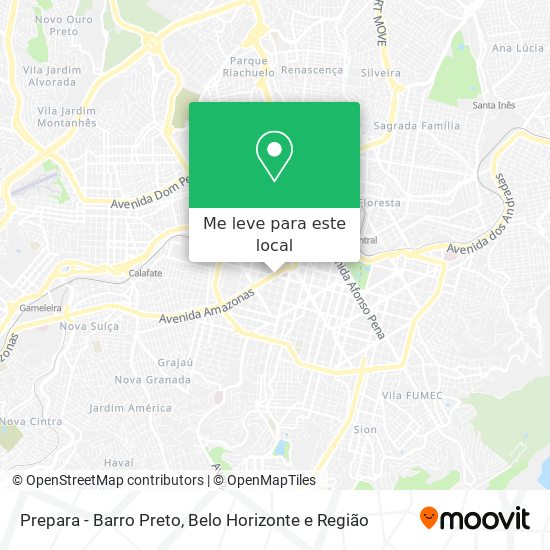 Prepara - Barro Preto mapa