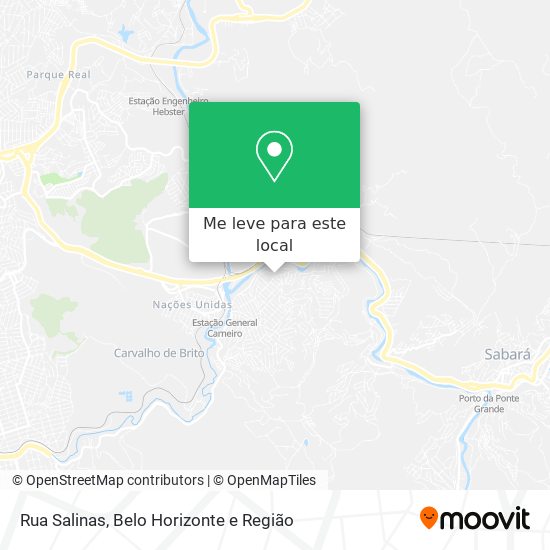 Rua Salinas mapa