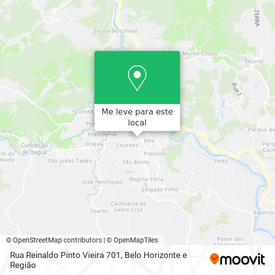 Rua Reinaldo Pinto Vieira 701 mapa