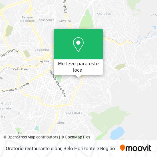 Oratorio restaurante e bar mapa
