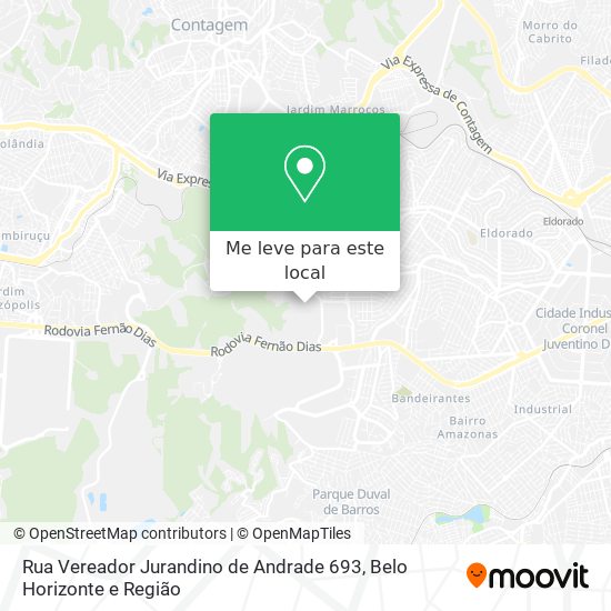 Rua Vereador Jurandino de Andrade 693 mapa