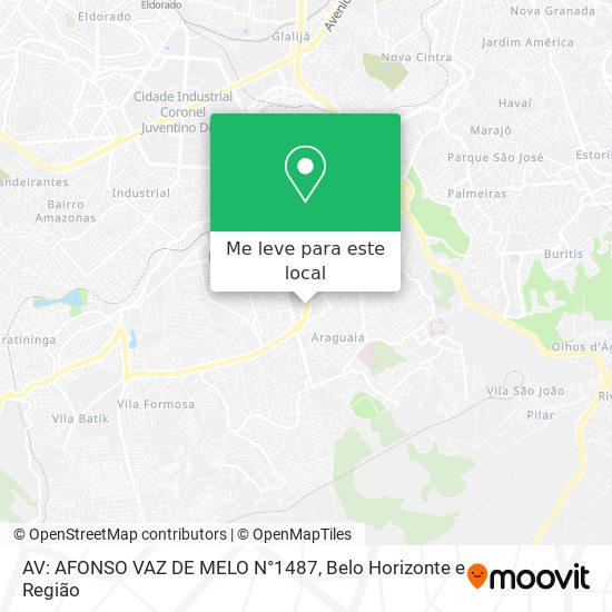 AV: AFONSO VAZ DE MELO N°1487 mapa