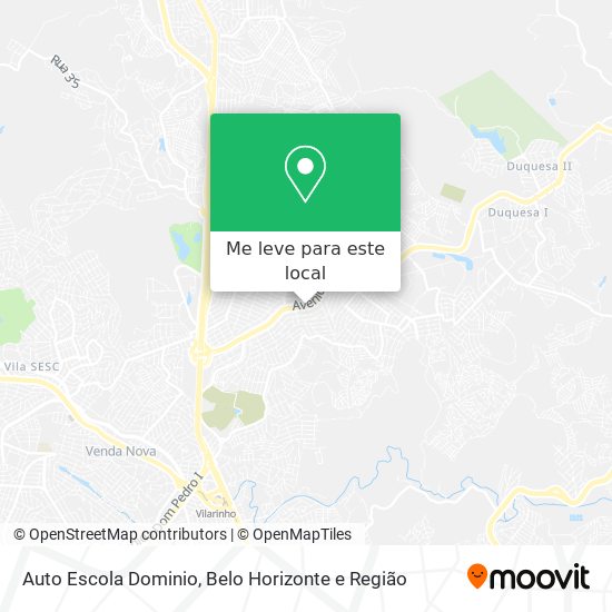 Auto Escola Dominio mapa