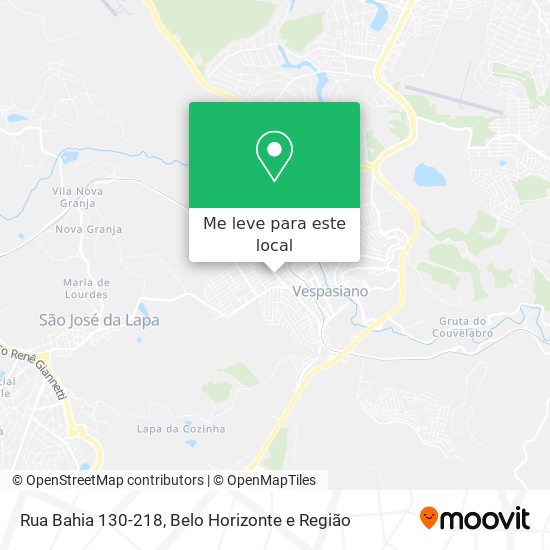 Rua Bahia 130-218 mapa