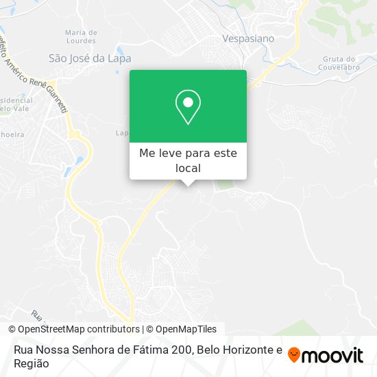 Rua Nossa Senhora de Fátima 200 mapa