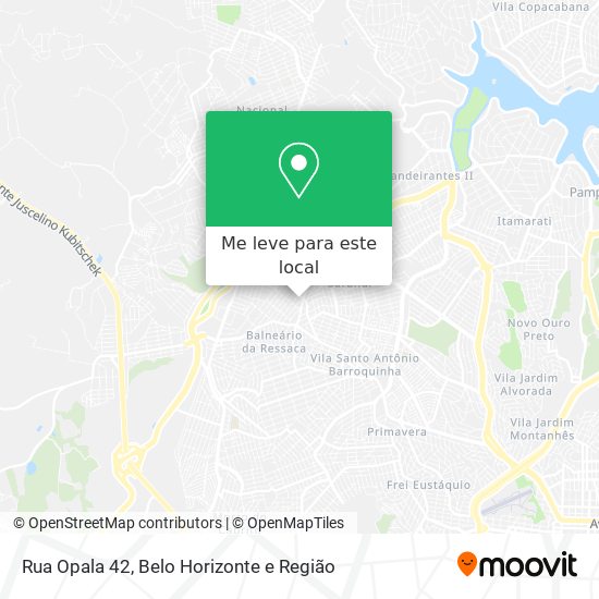 Rua Opala 42 mapa