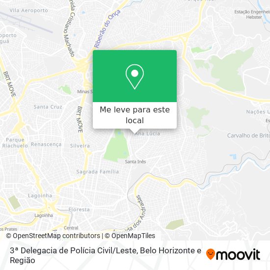 3ª Delegacia de Polícia Civil / Leste mapa