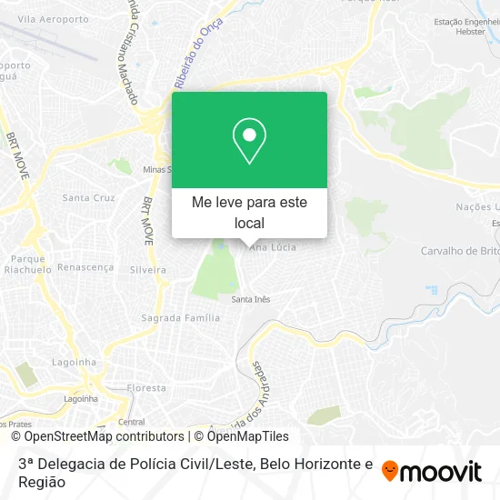 3ª Delegacia de Polícia Civil / Leste mapa