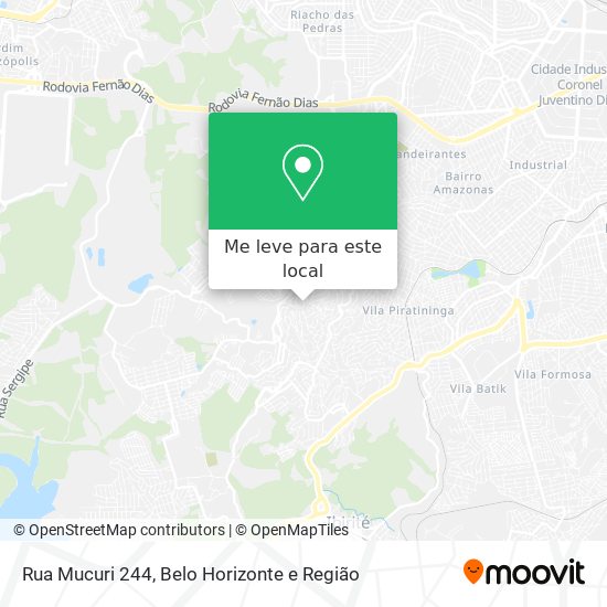 Rua Mucuri 244 mapa
