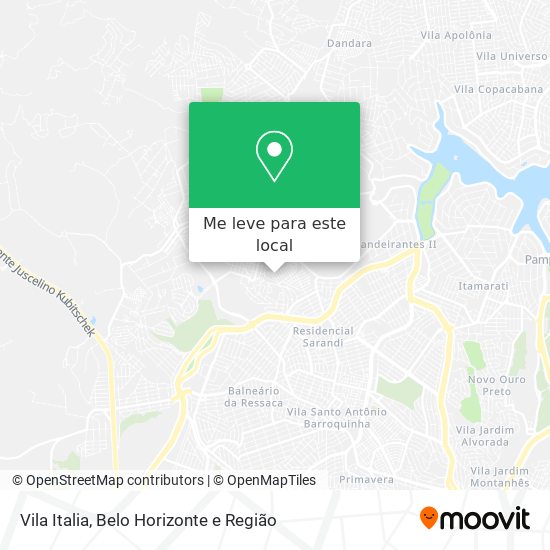 Vila Italia mapa