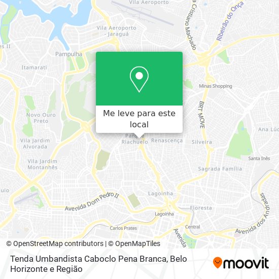 Tenda Umbandista Caboclo Pena Branca mapa