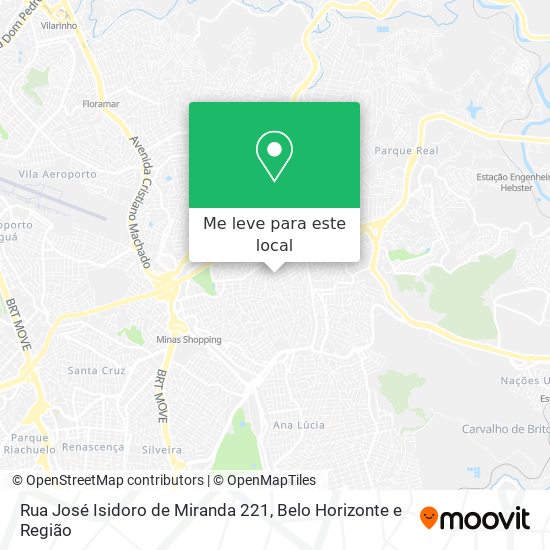 Rua José Isidoro de Miranda 221 mapa