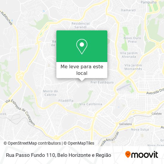 Rua Passo Fundo 110 mapa